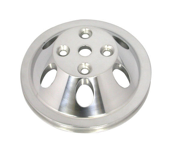 Racing Power Company R9482POL Pol Alum SBC Single Gro ove Pulley Racing Power Company R9482POL