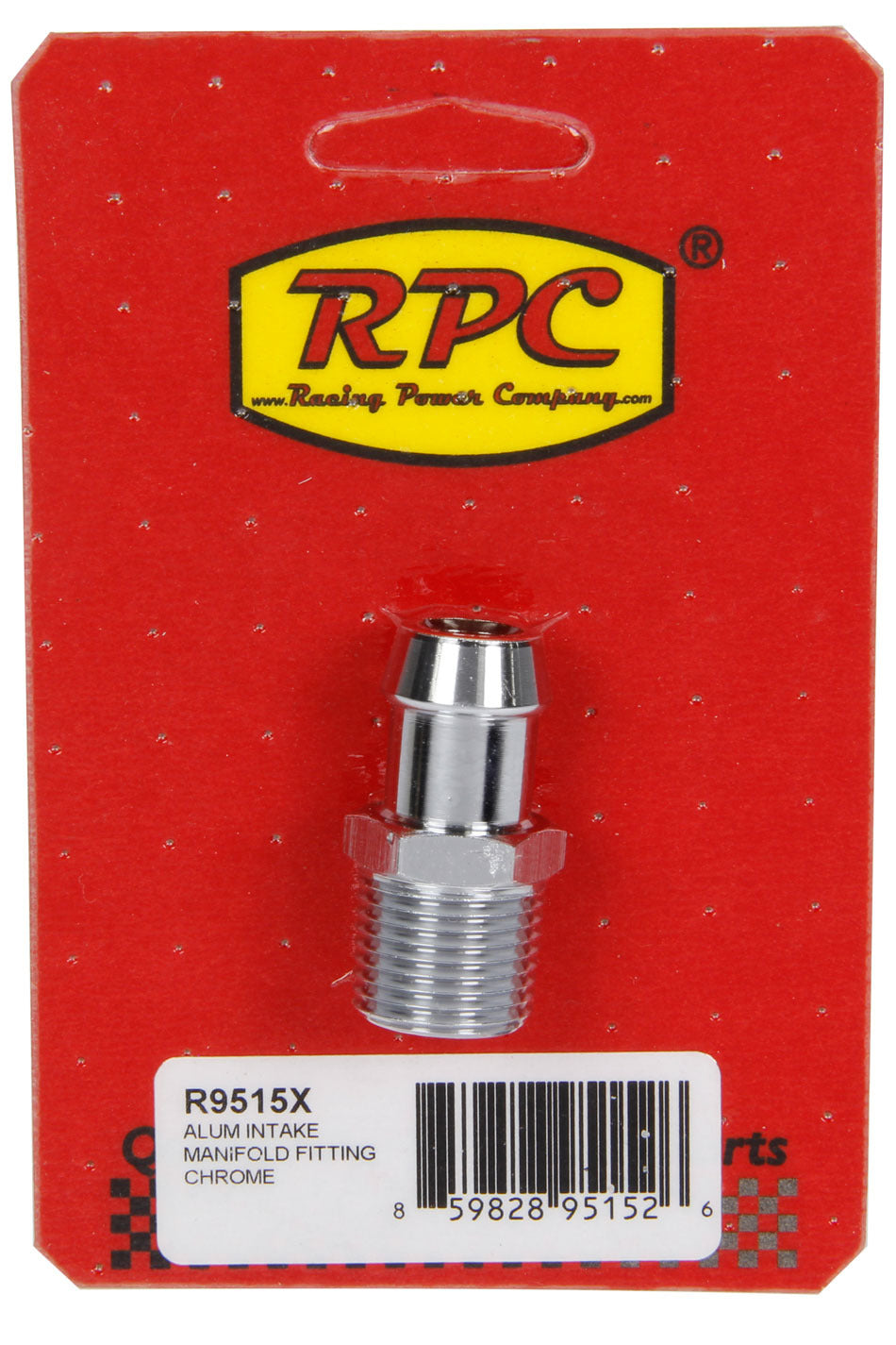 Racing Power Company R9515X Alum Intake Manifold Fi itting 1/2 to 5/8In Barb Racing Power Company R9515X