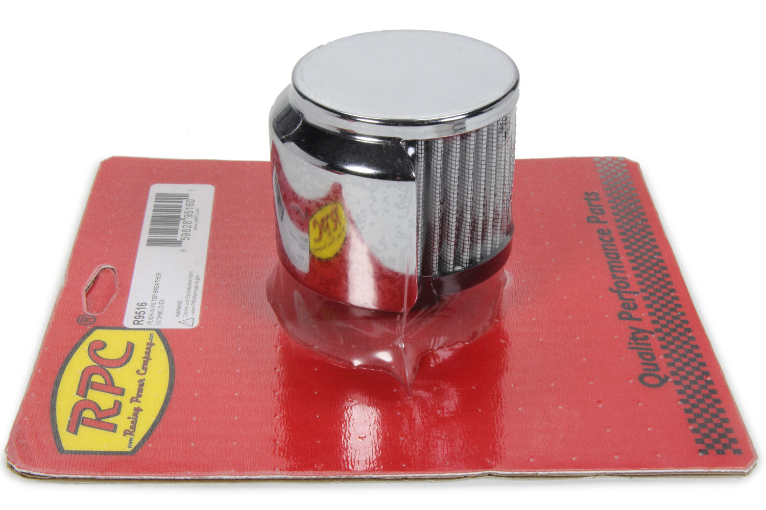 Racing Power Company R9516 Push-In Filter Breather W/Shield Racing Power Company R9516