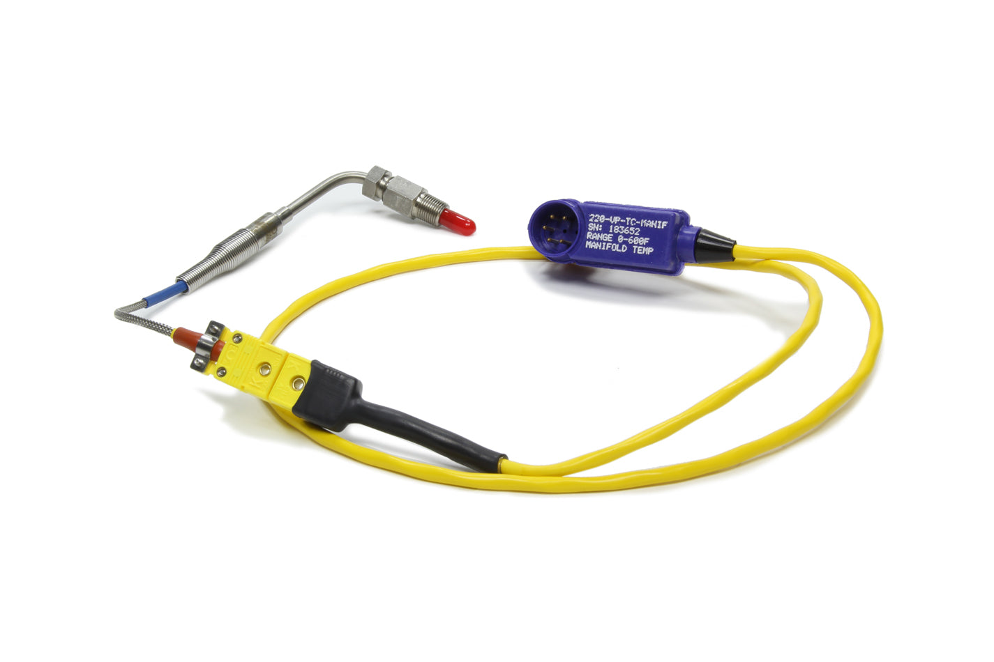 Racepak 220-VP-TC-MANIF V-Net Manifold Temp; Measures 0 - 600 Degree Fahrenheit; Incl. 36 in. Lead; Racepak 220-VP-TC-MANIF