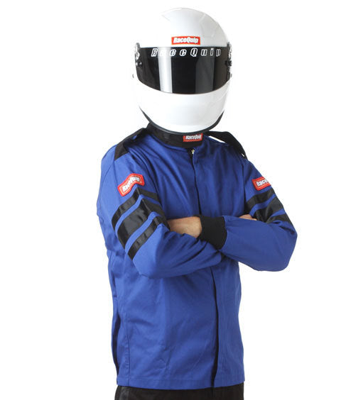Racequip 111025RQP Blue Jacket Single Layer Large Racequip 111025RQP