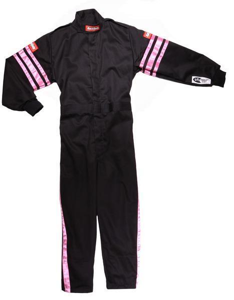 Racequip 1950890RQP Black Suit Single Layer Kids XX-Small Pink Trim Racequip 1950890RQP
