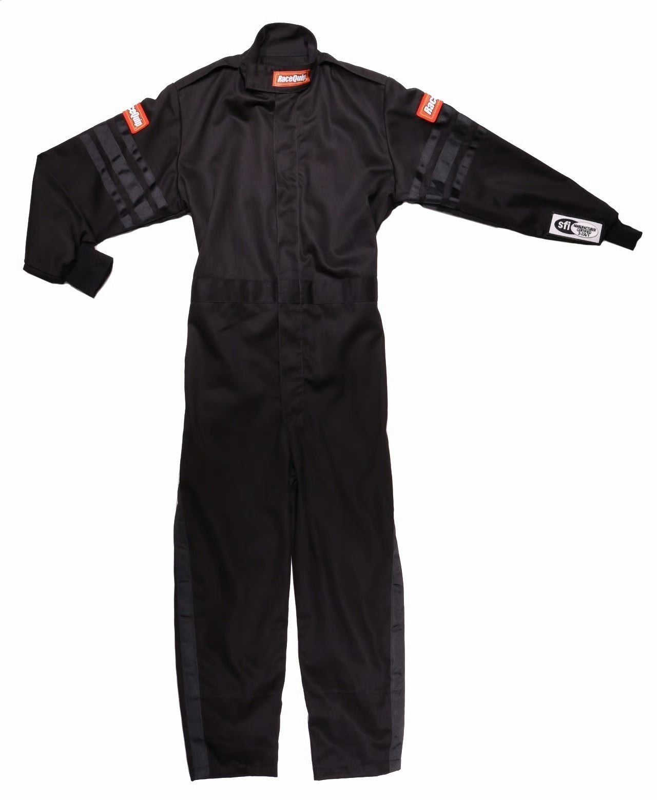 Racequip 1959996RQP Black Suit Single Layer Kids X-Large Black Trim Racequip 1959996RQP