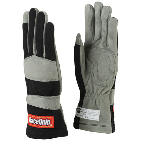 Racequip 351006RQP Gloves Single Layer X-Large Black SFI Racequip 351006RQP