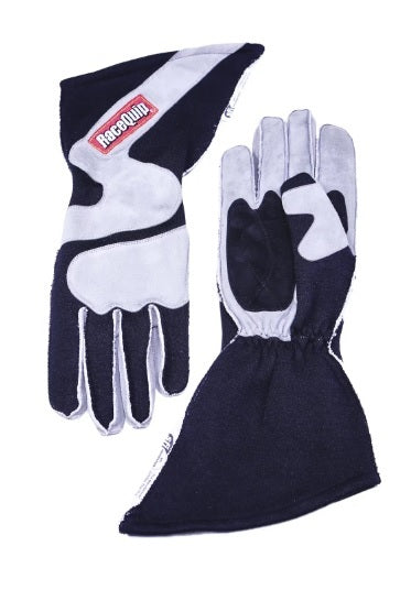 Racequip 359603RQP Gloves Outseam Black/ Gray Medium SFI-5 Racequip 359603RQP
