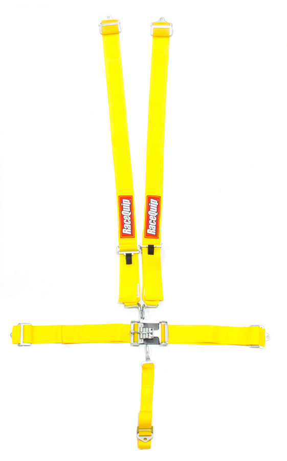 Racequip 711031RQP 5pt Harness Set L&L Yellow SFI Racequip 711031RQP