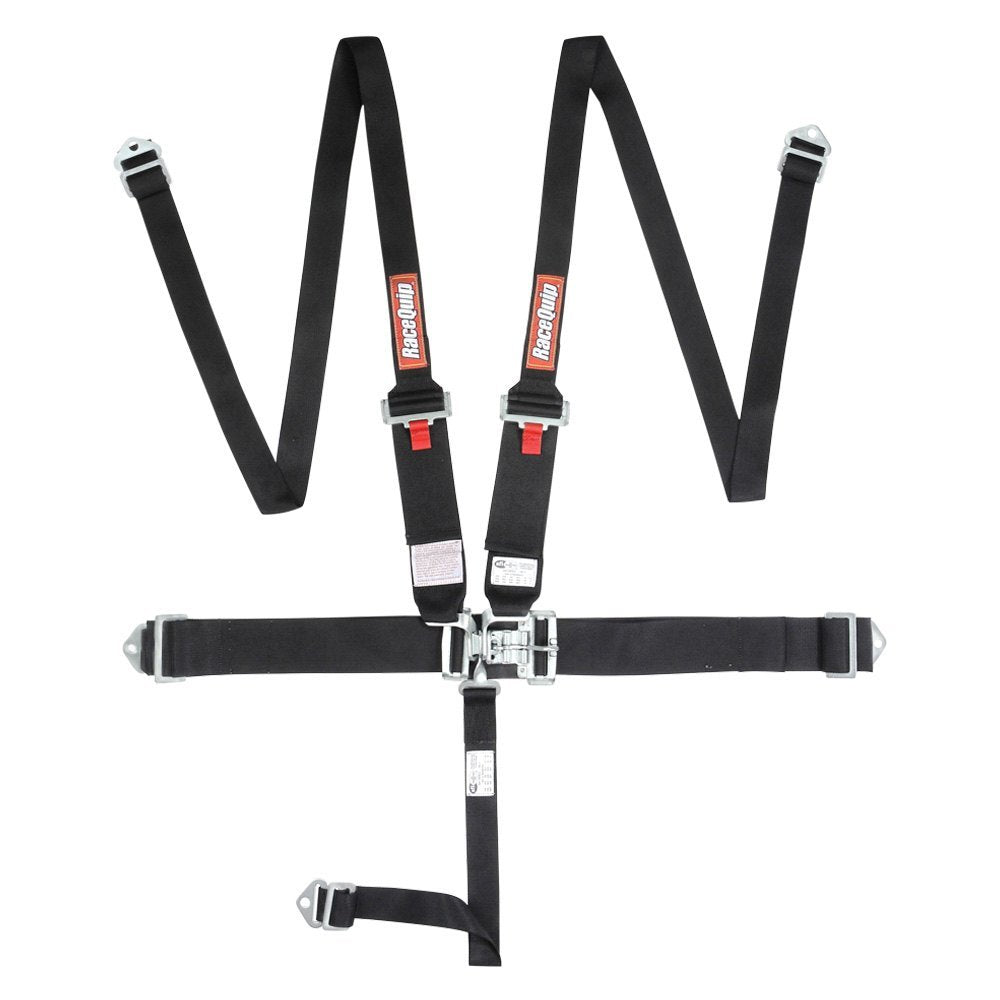 Racequip 717007RQP Harness 5pt HNR L&L Black Racequip 717007RQP