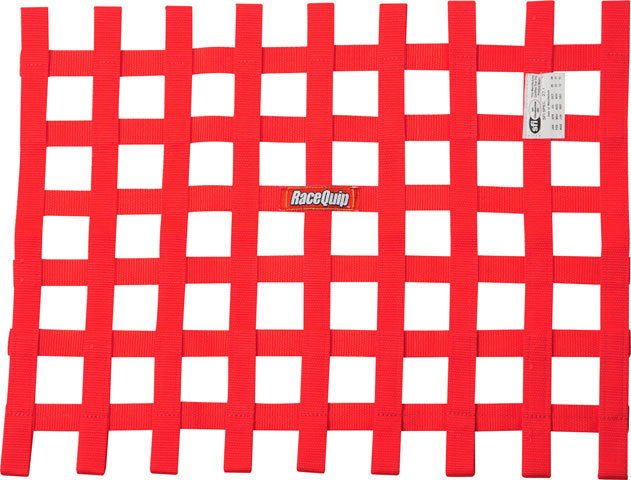 Racequip 725015RQP Ribbon Window Net SFI Red Racequip 725015RQP