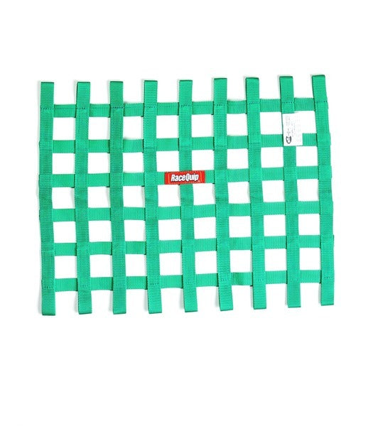 Racequip 725075RQP Ribbon Window Net SFI Green Racequip 725075RQP