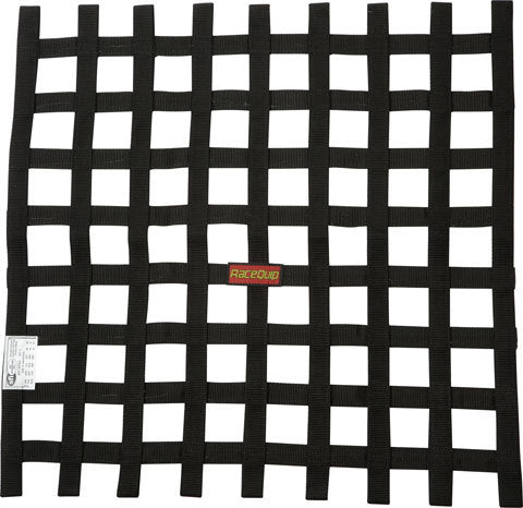 Racequip 726009RQP Ribbon Net 24x24 SFI Black Racequip 726009RQP
