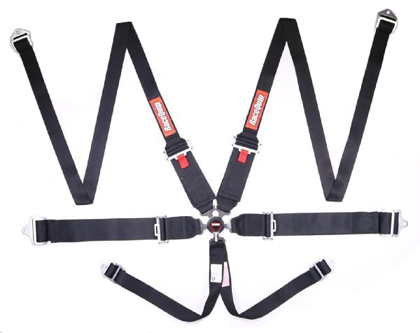 Racequip 746006RQP 6pt Harness Camlock HNR Black SFI Racequip 746006RQP