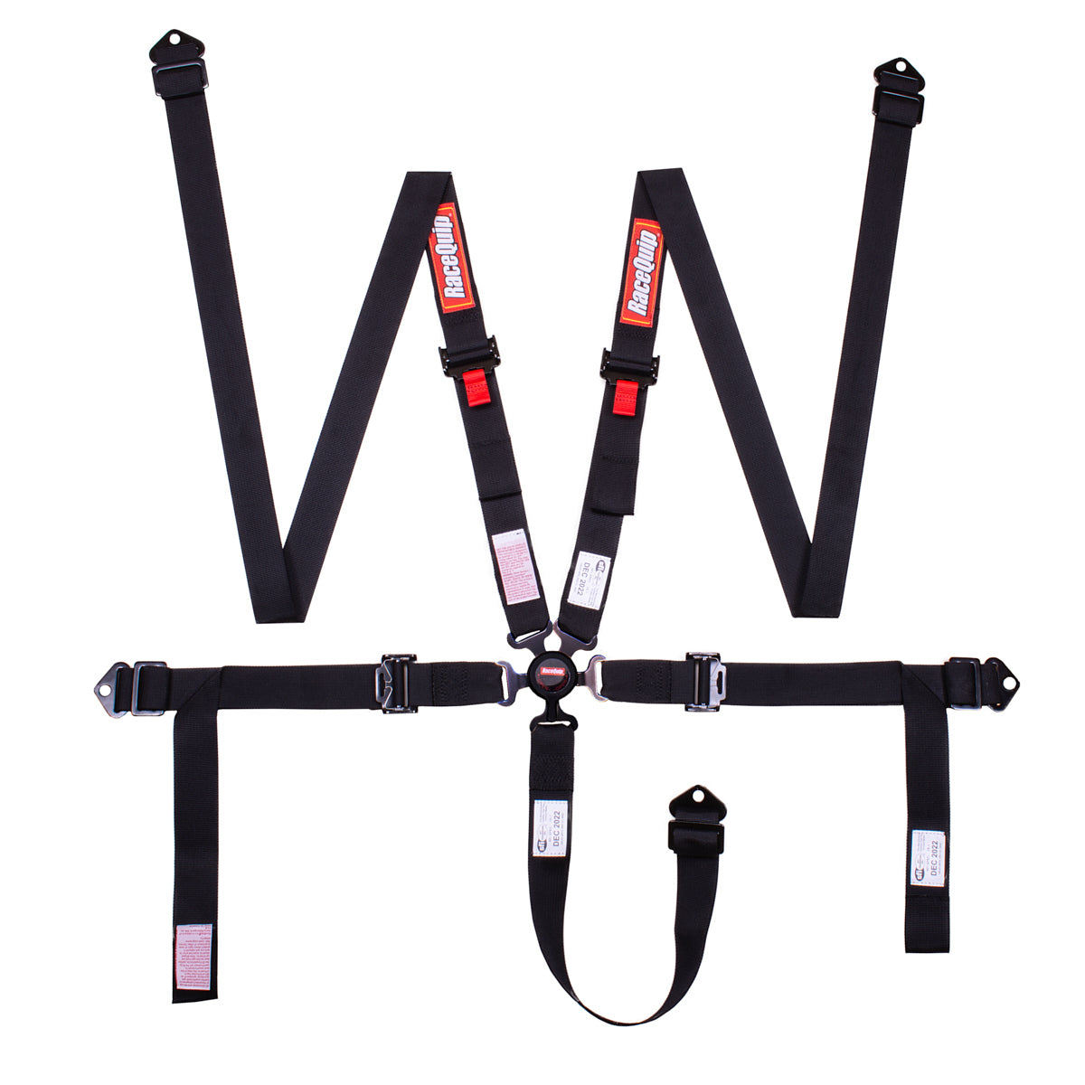Racequip 841001RQP Harness 5pt Cam 2in P/D Lap Black SFI 16.1 Racequip 841001RQP