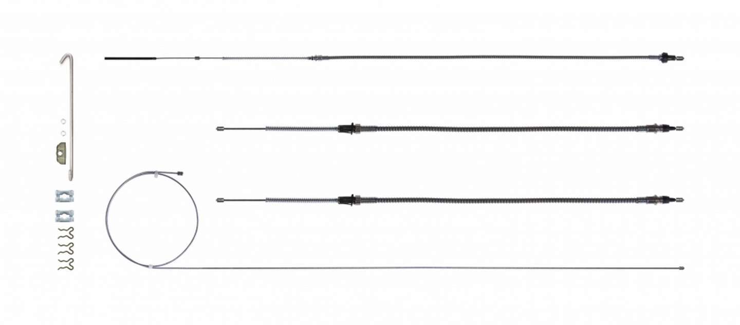 Right Stuff Detailing RSBCF02 Brake Cable Set w/Hardwa re 68-69 Camaro Right Stuff Detailing RSBCF02