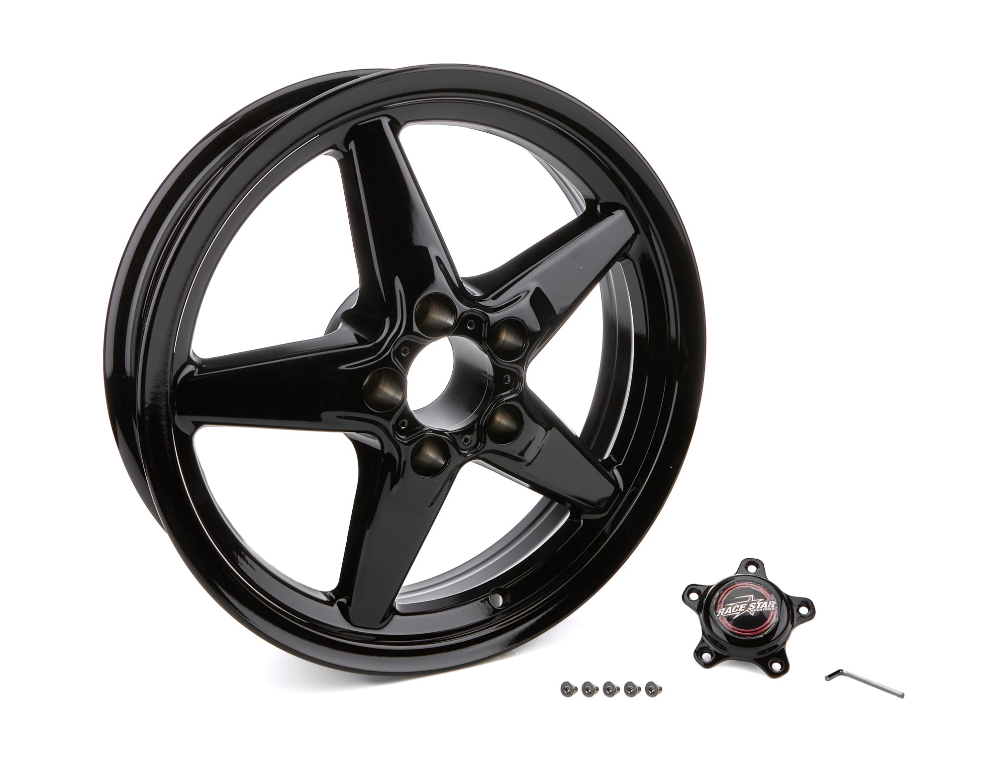 Race Star 92-745142B 92 Drag Star Bracket Rac er Gloss Black  17x4.5 Race Star 92-745142B