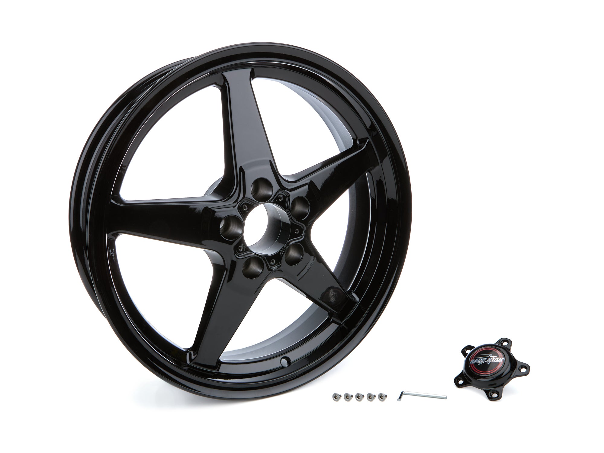 Race Star 92-850145B 92 Drag Star Bracket Rac er Gloss Black  18x5 Race Star 92-850145B