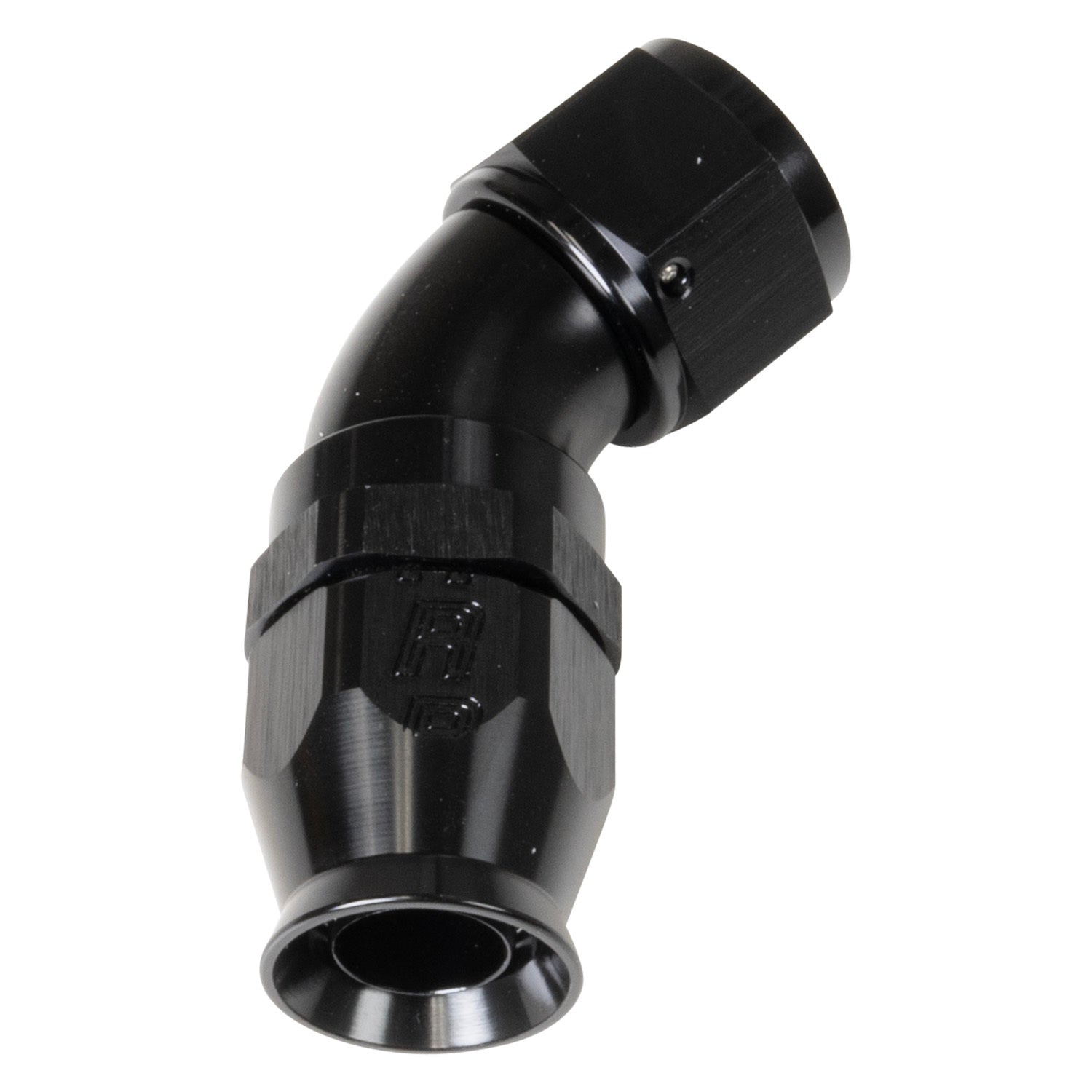 Russell 550533 6AN 45Deg Pro Hose End PTFE Black Russell 550533