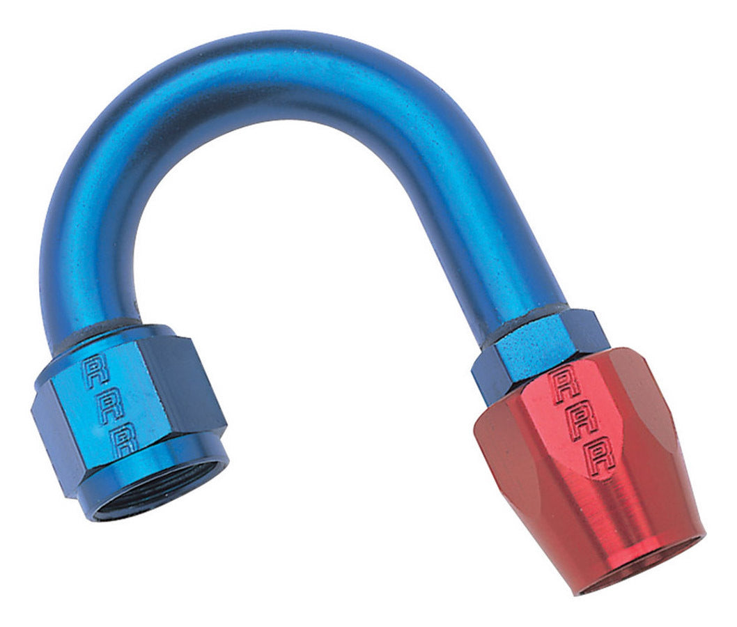 Russell 610270 8AN 180Deg Hose End Blue/Red Russell 610270