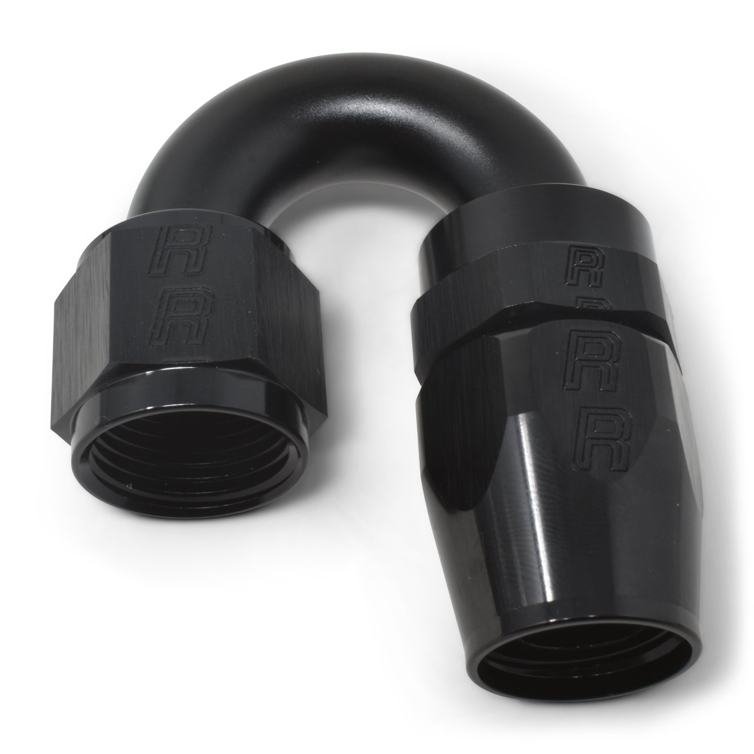 Russell 613515 8AN 180Deg Hose End ProClassic Swivel Black Russell 613515