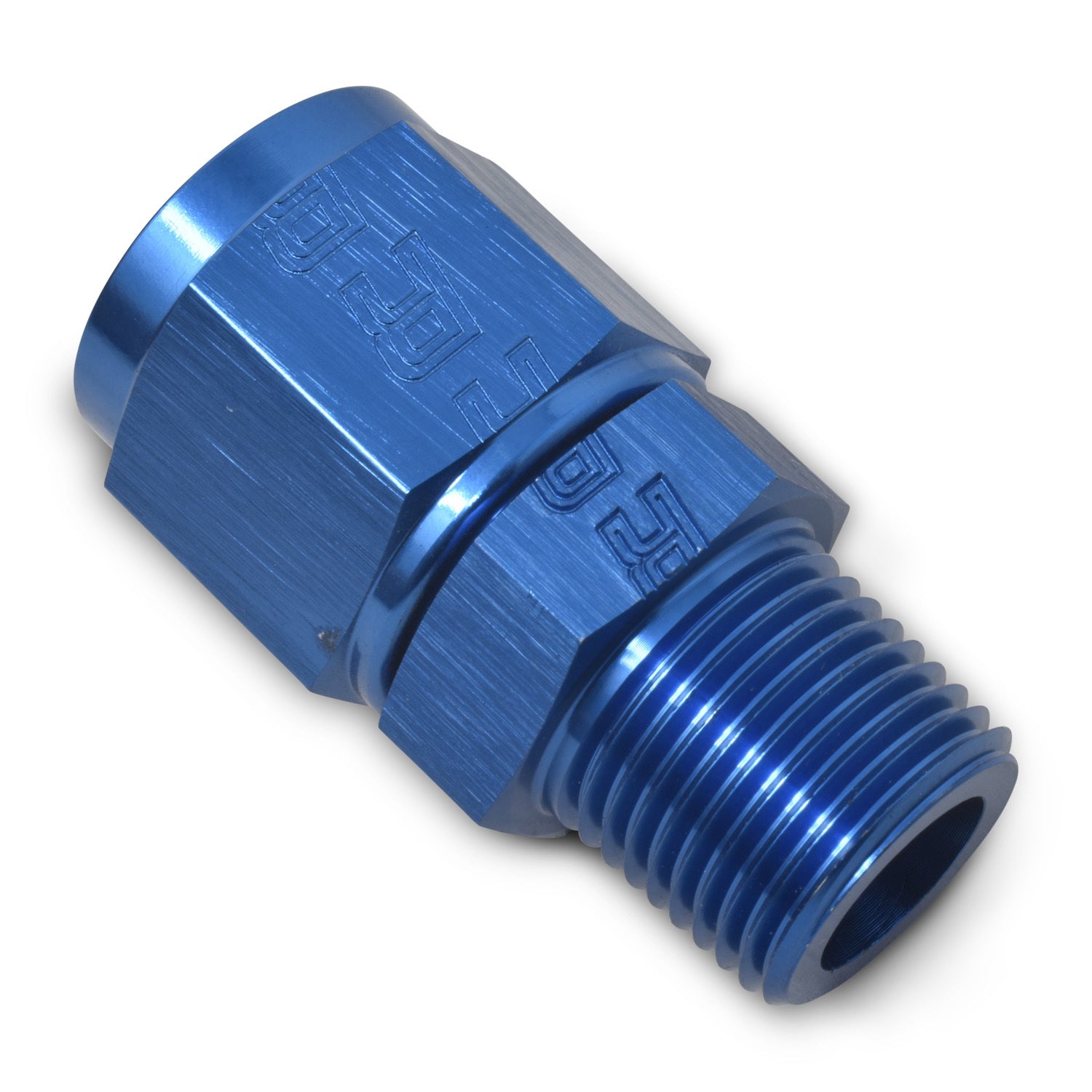 Russell 614218 8AN F 3/8M Straight Blue Russell 614218