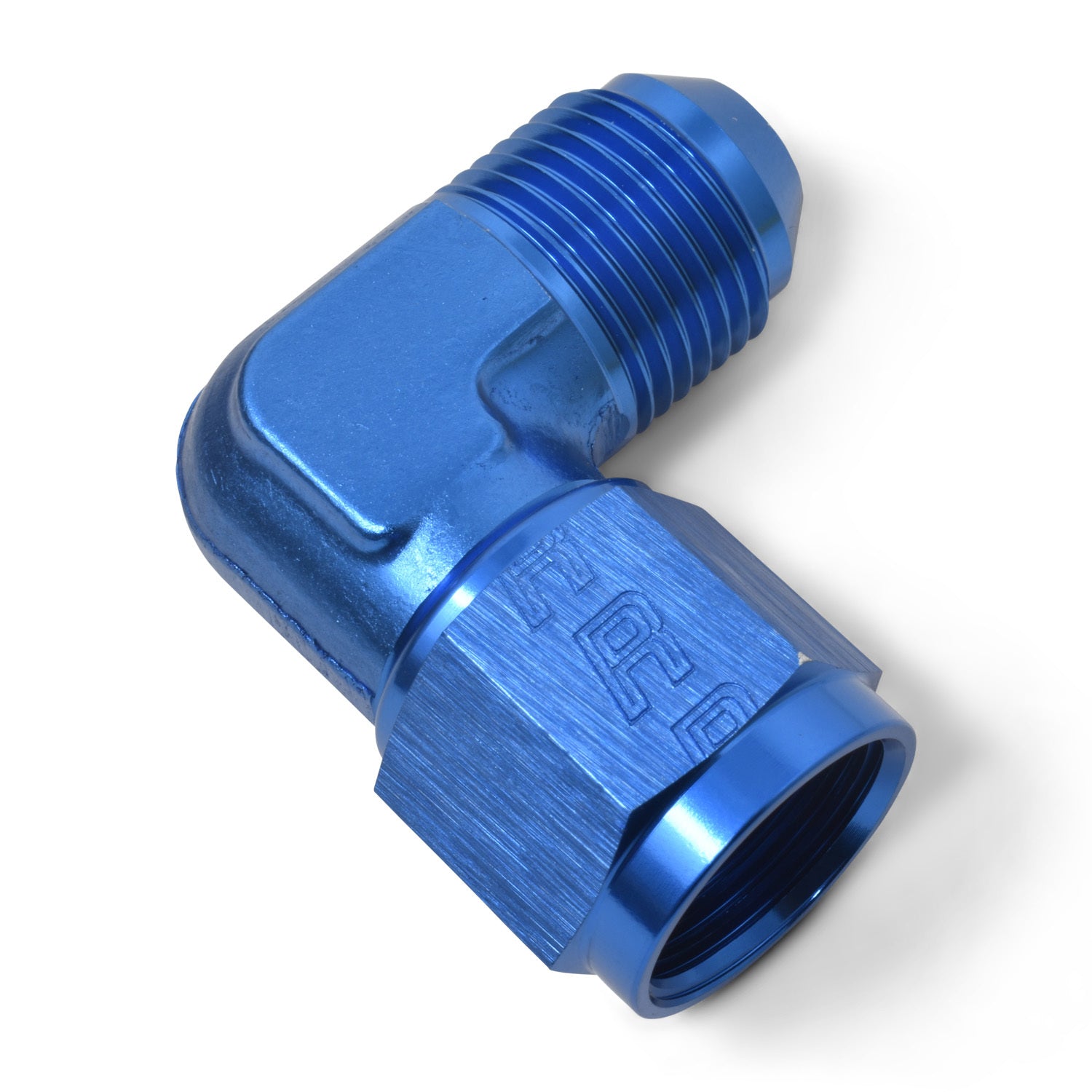 Russell 614810 10AN 90Deg Swivel Union Blue Russell 614810
