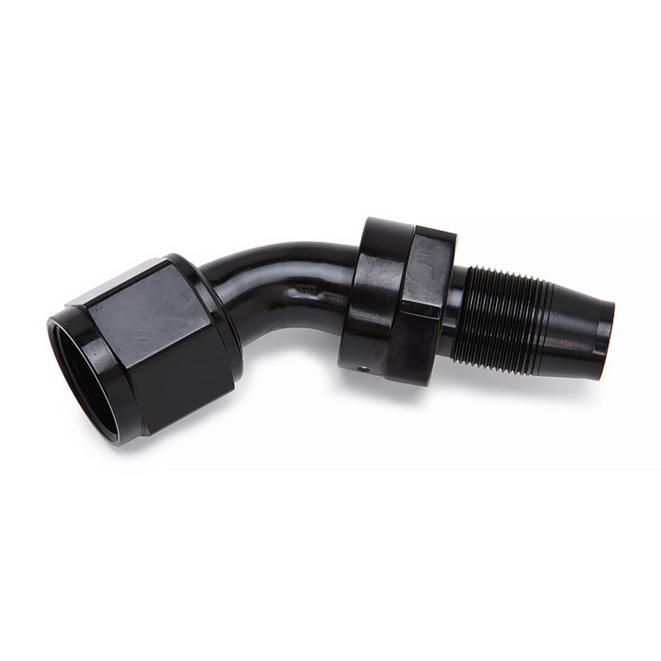 Russell 615093 6an Hose End wo/Socket 45-Degree Polished/Black Russell 615093