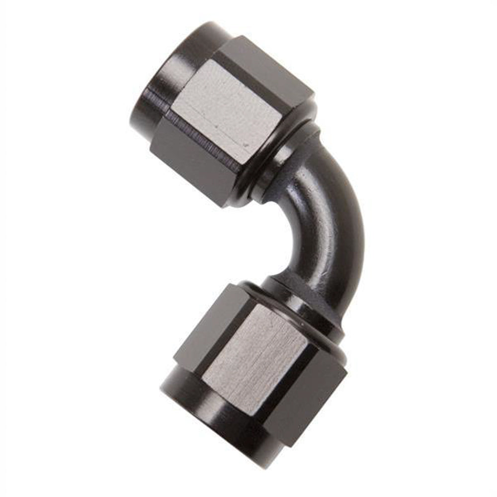 Russell 640183 10an 90-Degree Female Female Coupler Black Russell 640183