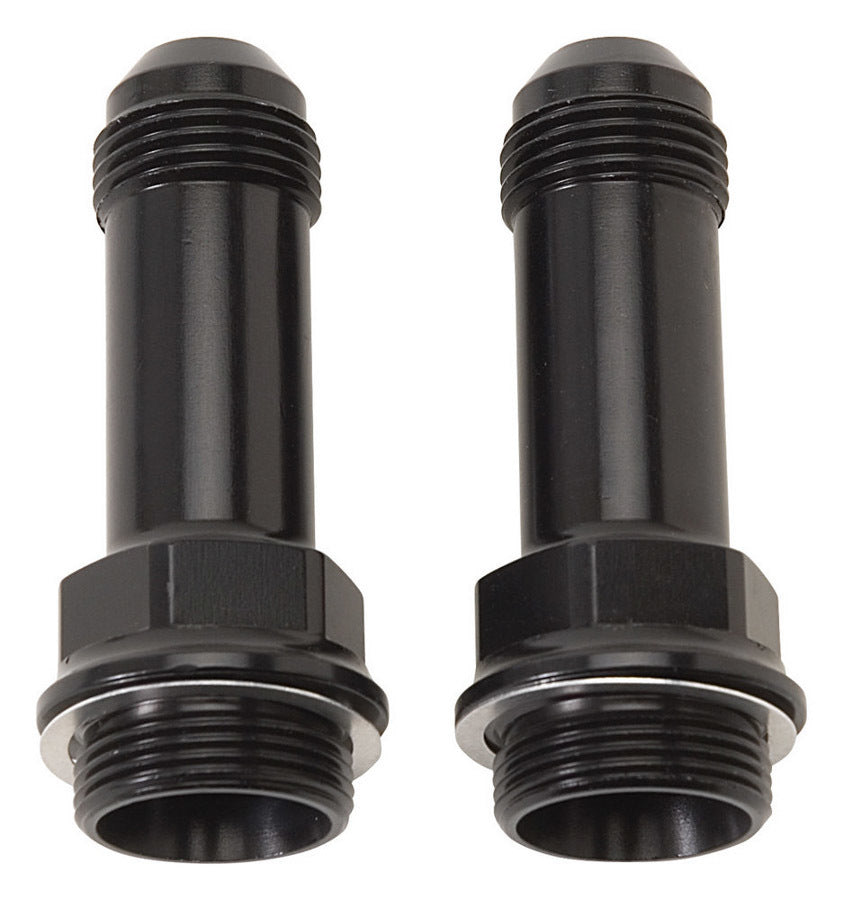 Russell 640363 Carb Adapter Fittings 6an x 7/8-20 2pk Black Russell 640363