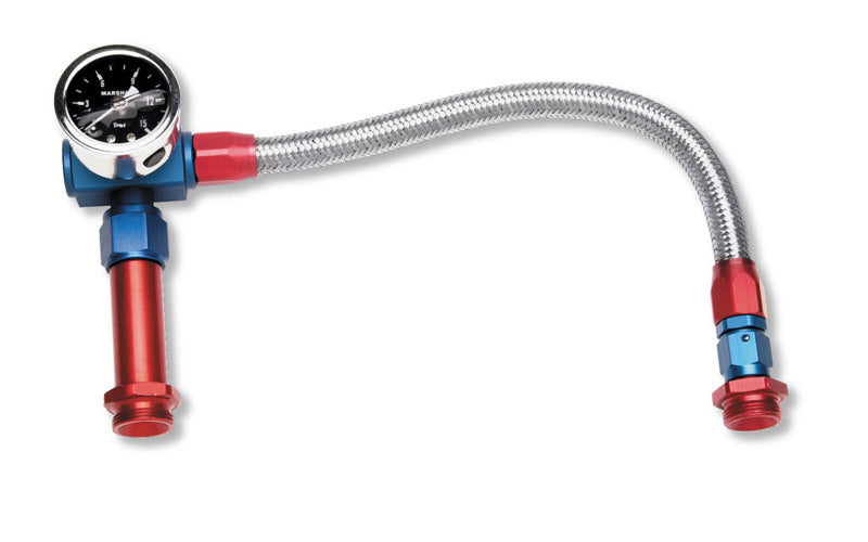 Russell 641100 #6 Holley Fuel Line Kit w/Gauge Russell 641100