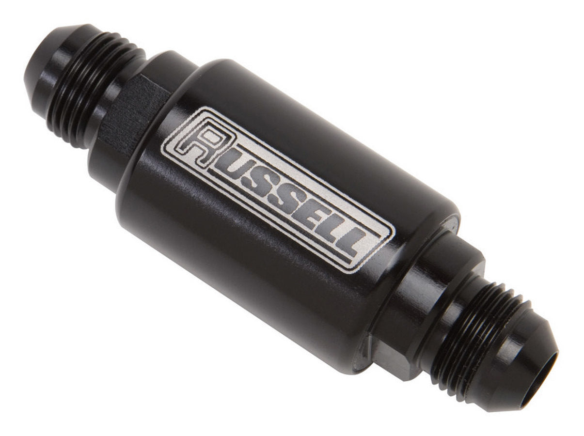 Russell 650133 P/C #6 3in Fuel Filter - Black Russell 650133