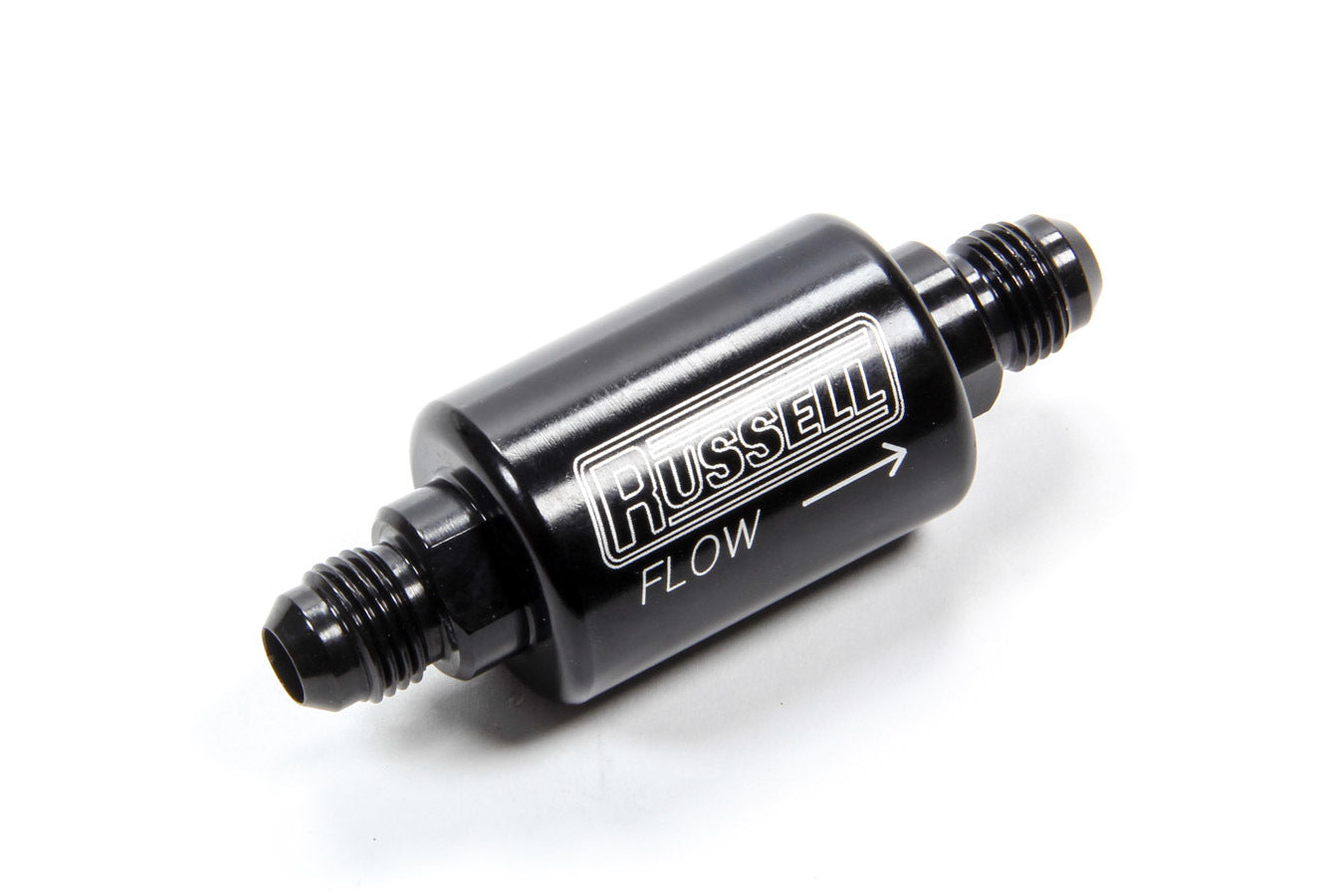 Russell 650603 Check Valve 6an Male to 6an Male Black Anodize Russell 650603