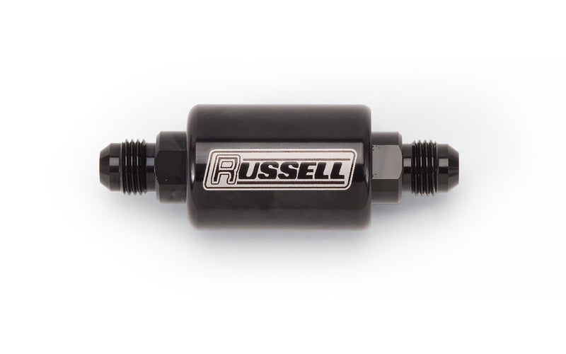 Russell 650613 Check Valve 8an Male to 8an Male Black Anodize Russell 650613