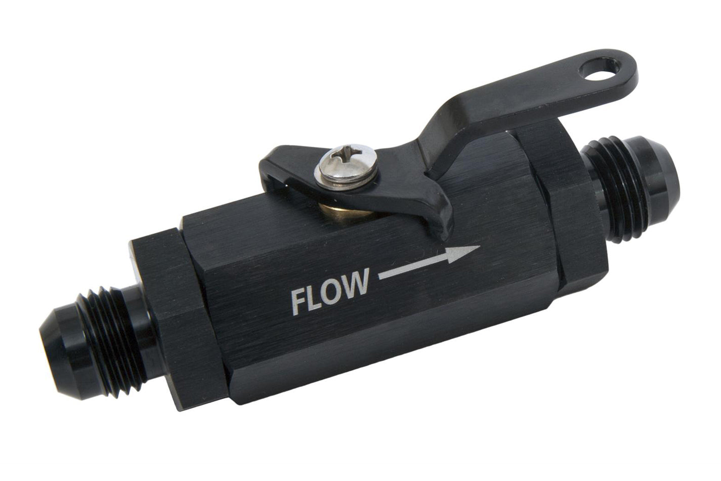 Russell 650633 Shutoff Valve - #6an Male Black Finish Russell 650633