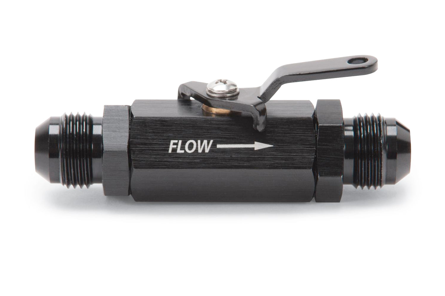 Russell 650643 Shutoff Valve 8an Male Black Finish Russell 650643