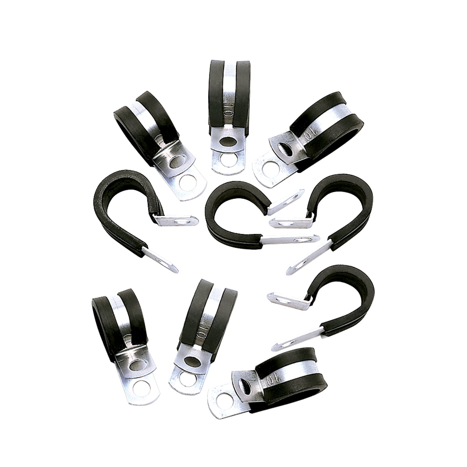 Russell 650970 4AN Hose Cushion Clamps 10 Pack Russell 650970
