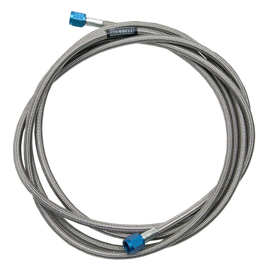 Russell 658250 4an Nitrous Hose - 18in Long w/Blue Ends Russell 658250