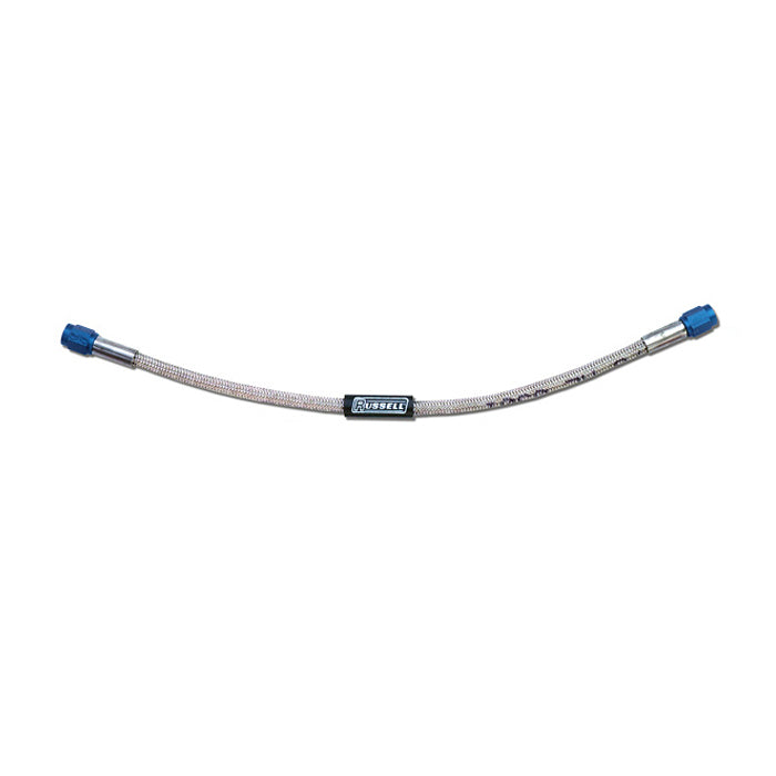 Russell 658510 6an Nitrous Hose 2ft w/Blue Hose Fittings Russell 658510