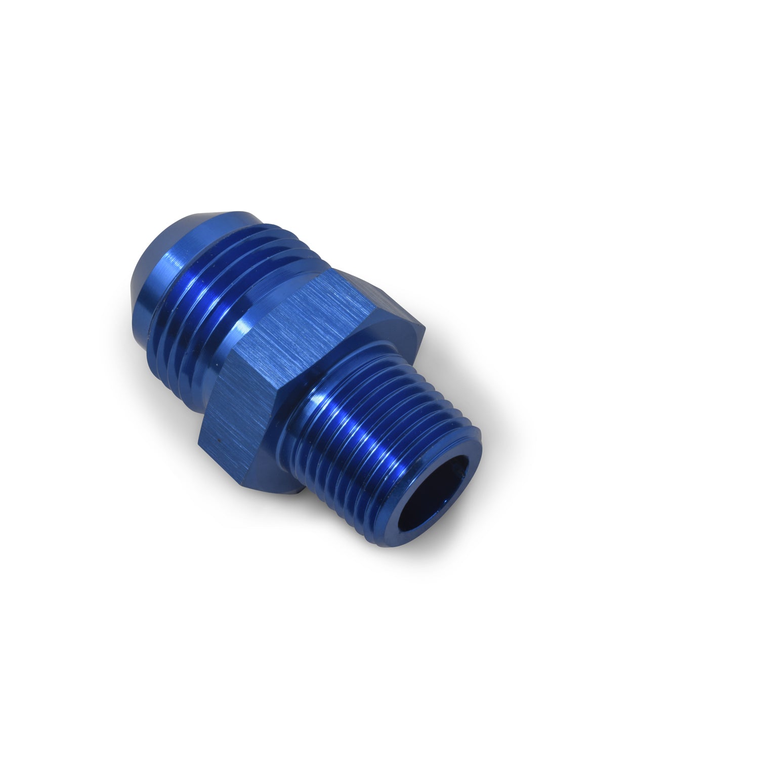 Russell 660470 8AN Str M to 1/4NPT M Blue Russell 660470