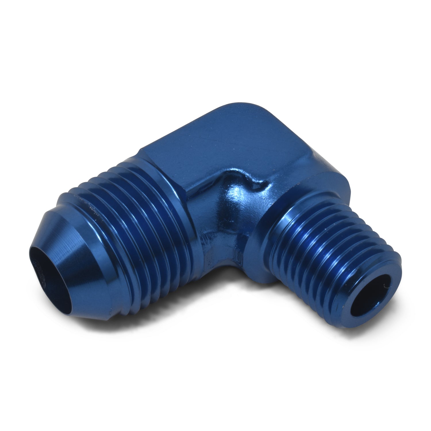 Russell 660790 3AN 90Deg to 1/8NPT Blue Russell 660790