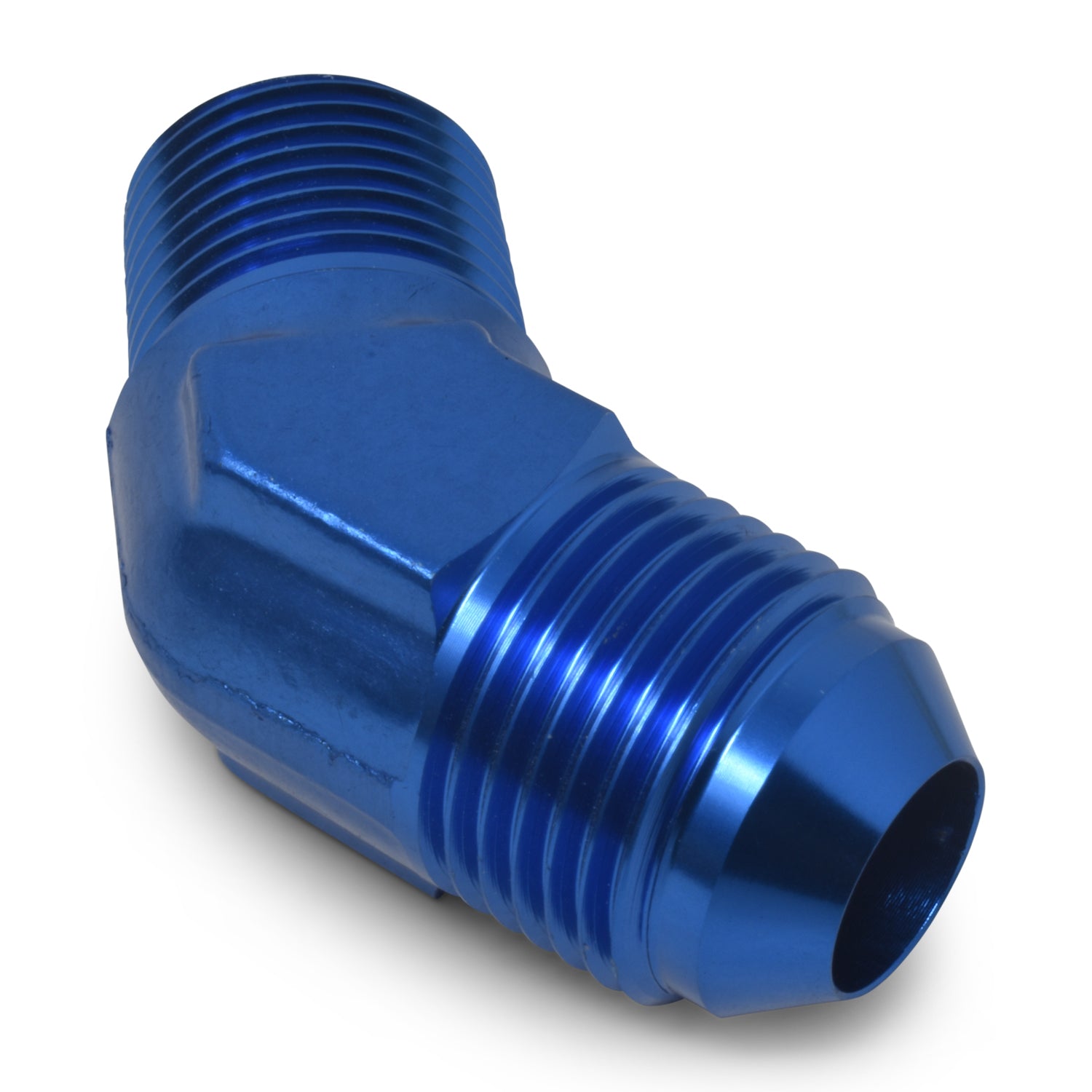Russell 660930 3AN 45Deg to 1/8NPT Blue Russell 660930