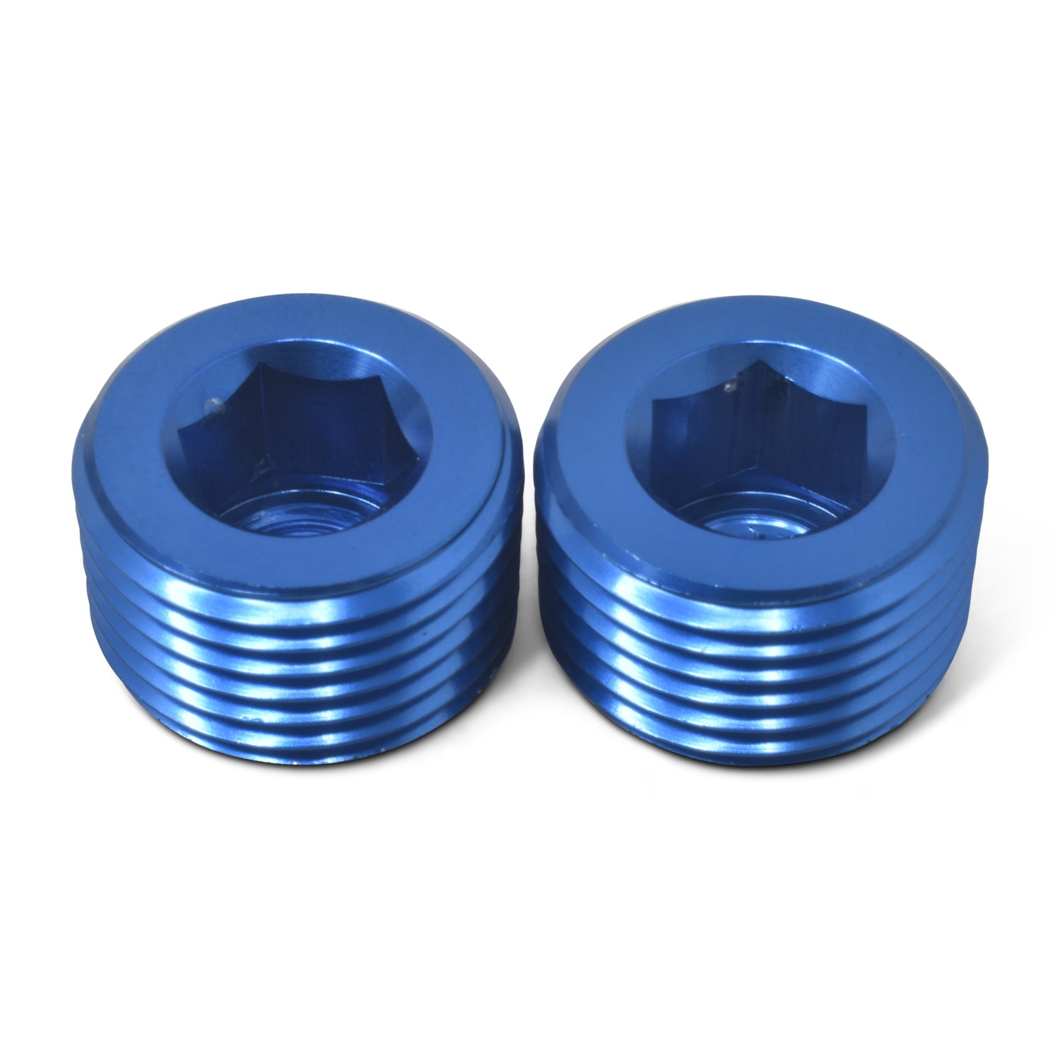 Russell 662030 1/8in Allen Pipe Plugs Blue 2/pkg Russell 662030