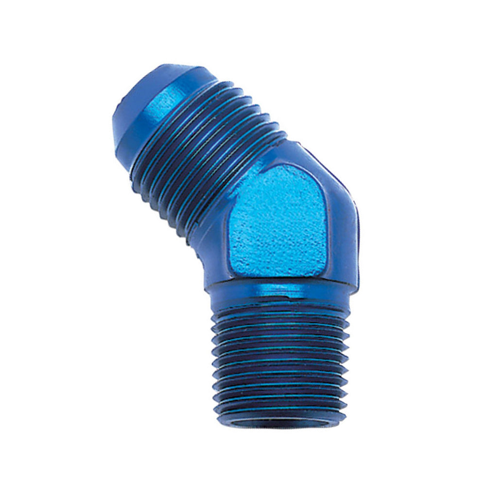Russell 662390 Adapter Fitting 6an Male to 3/8 NPT 45 Deg Russell 662390