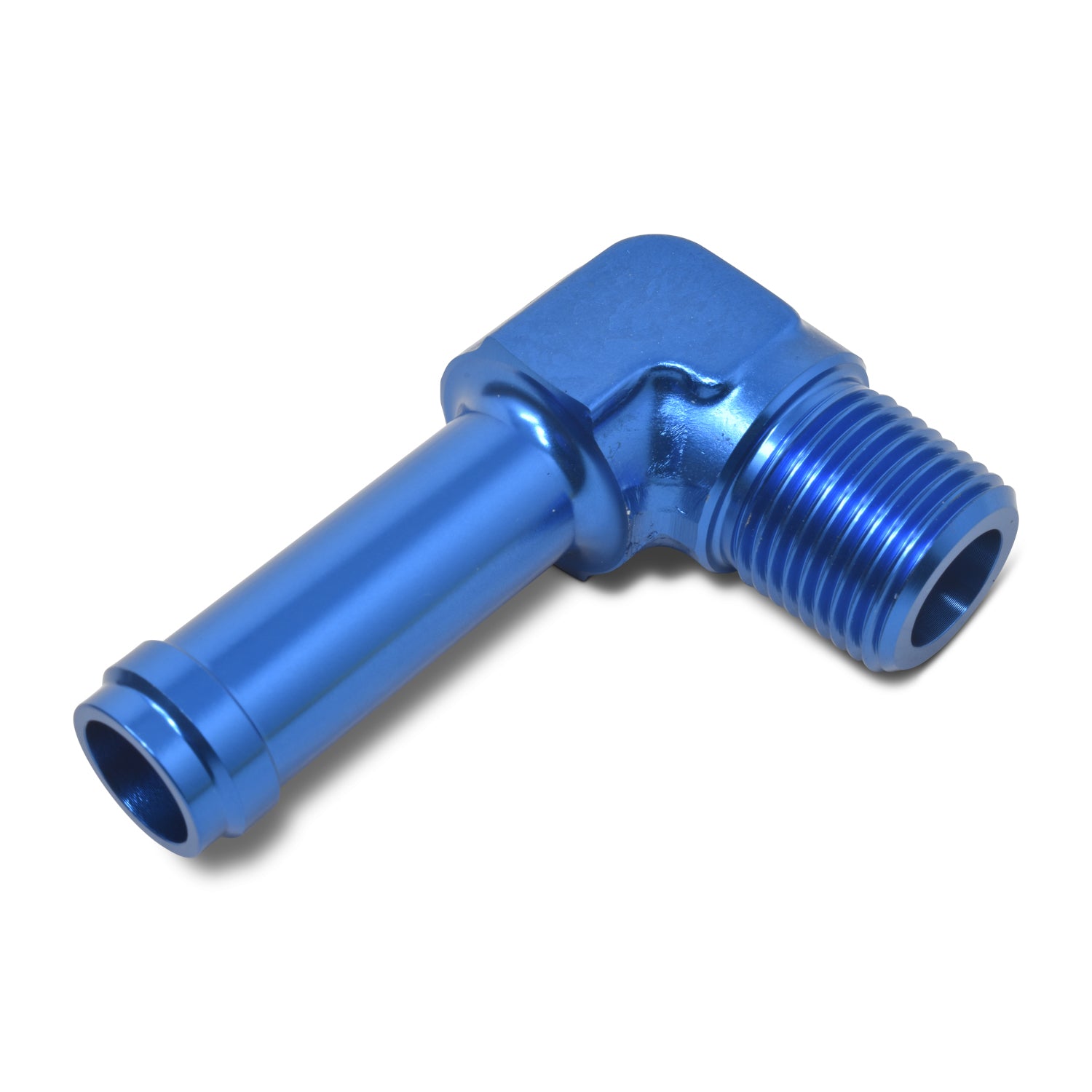Russell 663110 6AN 90Deg to 1/4 Pipe M Blue Russell 663110