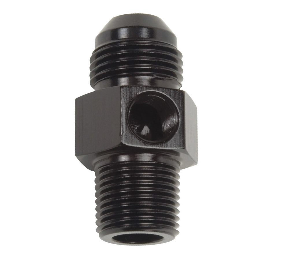 Russell 670063 P/C #6 to 3/8 NPT Str Adptr Fitting w/ 1/8 NPT Russell 670063
