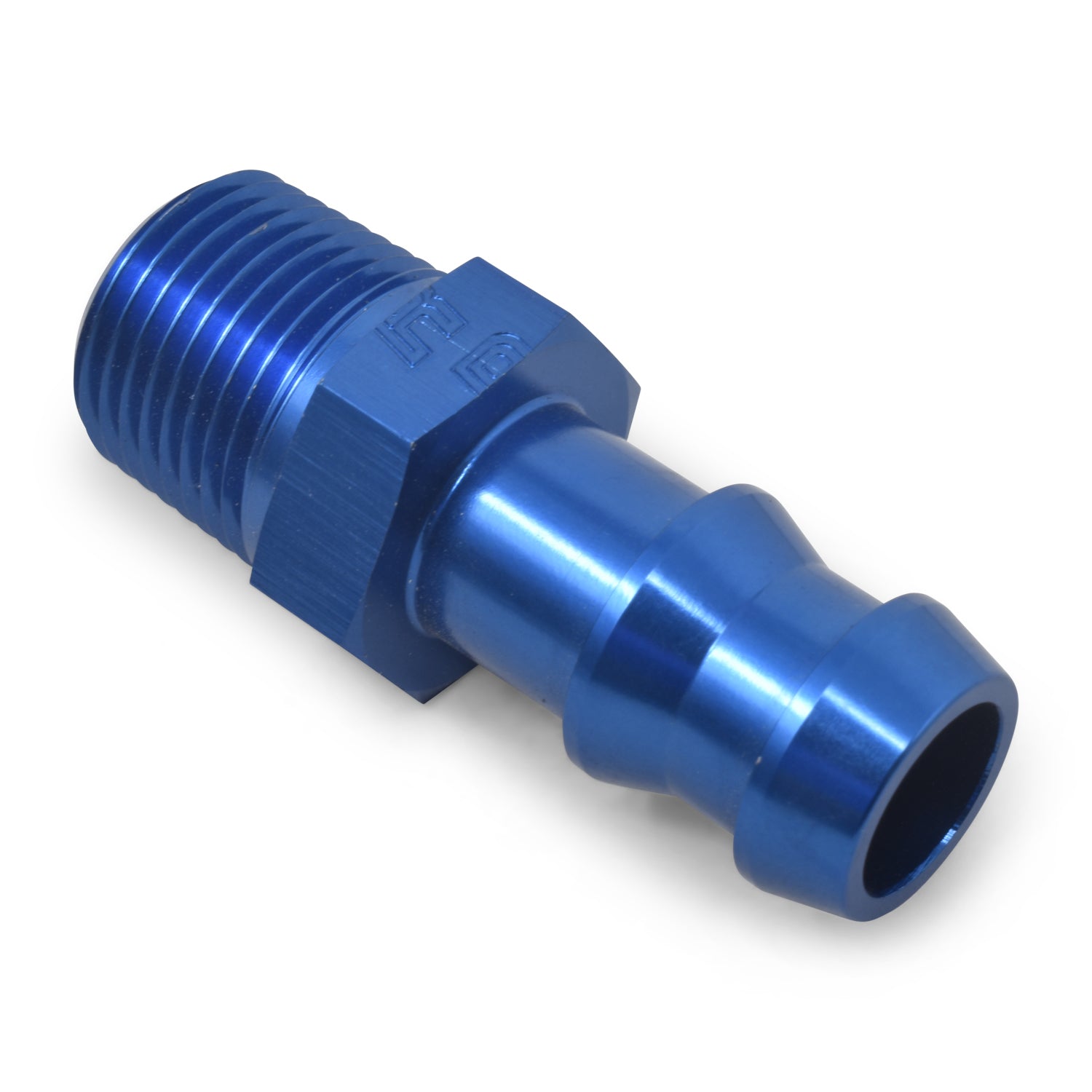 Russell 670220 3/8 Pipe to 3/8 Barb M Blue Russell 670220