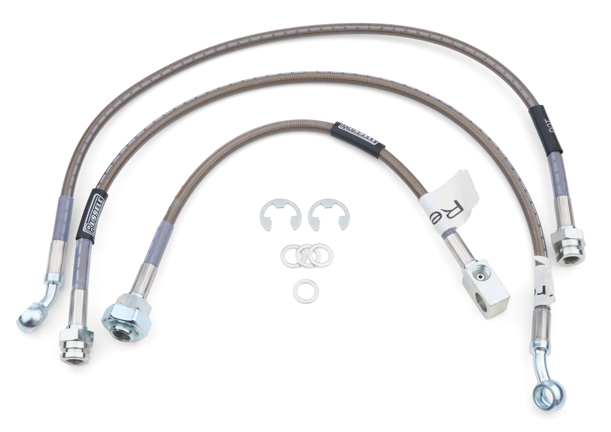 Russell 672420 79-87 K10/20 Brake Lines Front Disc Rear Drum Russell 672420