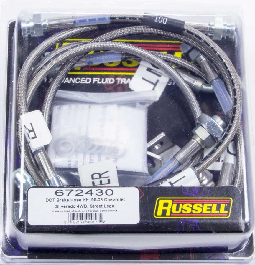 Russell 672430 Brake Line Kit 99-04 Chevy Truck Russell 672430