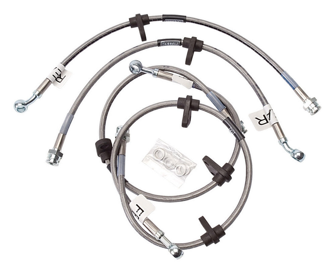 Russell 684600 SS Brake Line Kit 92-95 Honda Civic Russell 684600