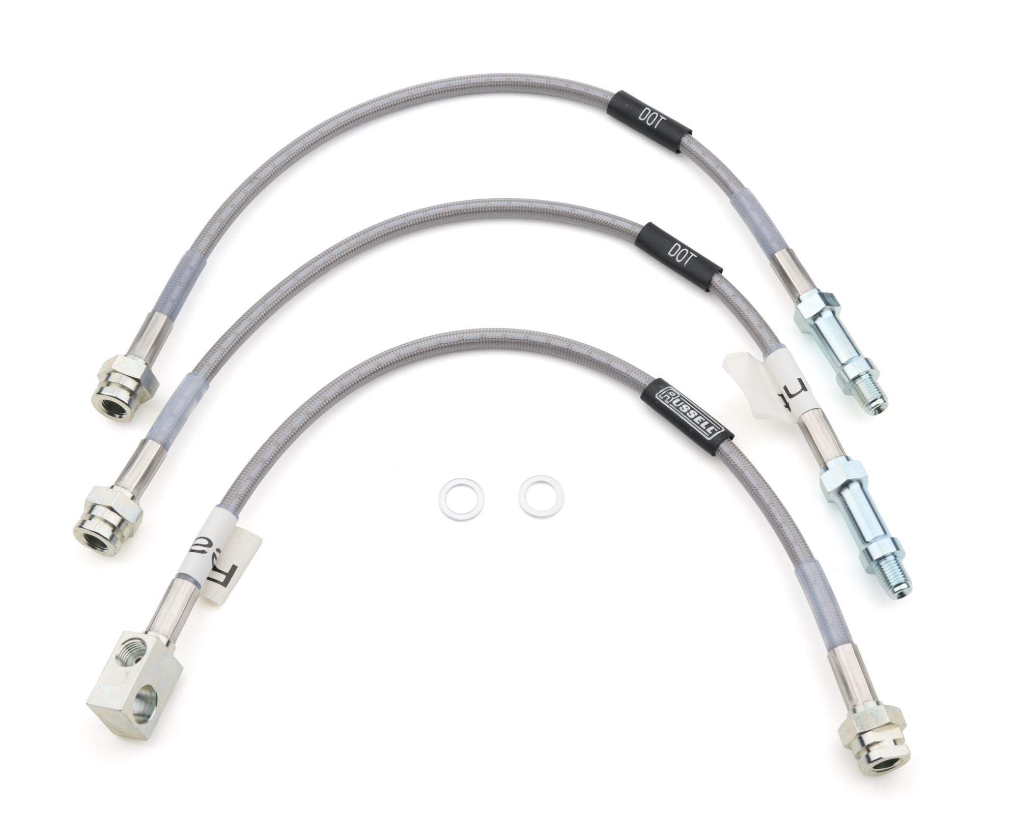 Russell 693050 65-67 Mustang Brake Line Front Disc Rear Drum Russell 693050