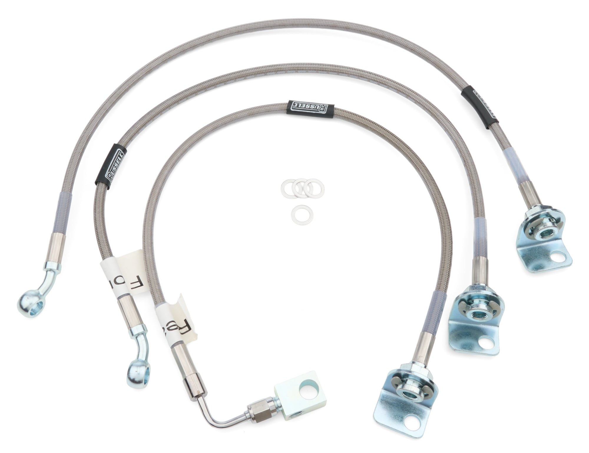 Russell 695950 97-06 Wrangler Brk Lines Front Disc Rear Drum Russell 695950