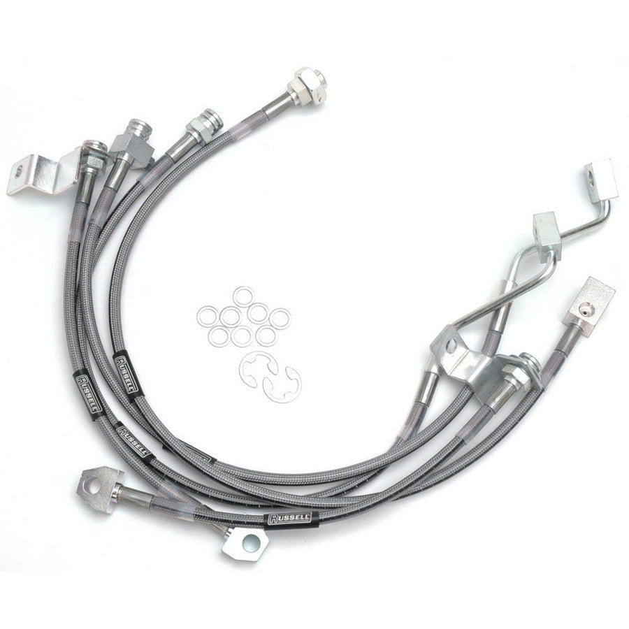 Russell 696490 Brake Hose Kit Ford 99-04 F250/350 SD 4WD Russell 696490